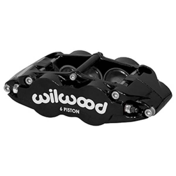 Wilwood - Wilwood 120-14437-BK Wilwood Caliper Narrow Superlite 6R LH Black 1.62in / 1.12in / 1.12in Pistons 1.10in Disc
