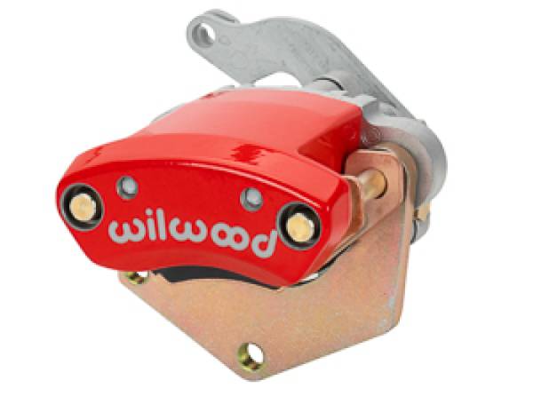 Wilwood - Wilwood 120-17144-RD Wilwood LH MC4 Mechanical Parking Brake Caliper - 2.00in Bracket - 1.10in Disc - Red