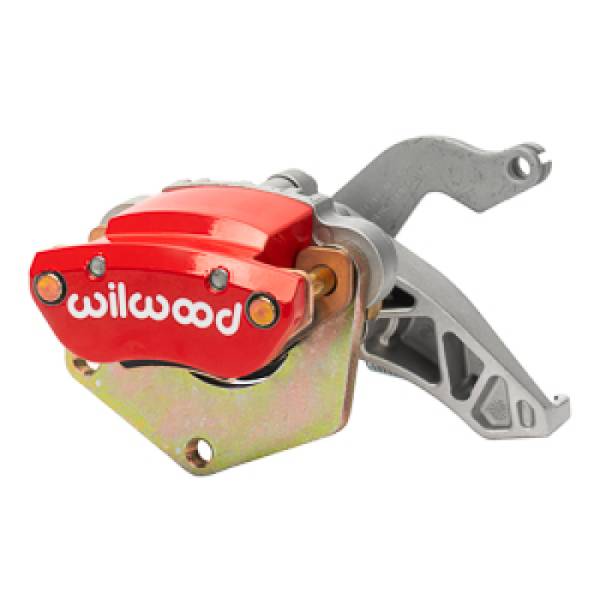 Wilwood - Wilwood 120-17477-RD Wilwood Caliper-MC4 Mechanical-R/H - Silver w/No Logo 2.00in Piston .81in Disc - Red