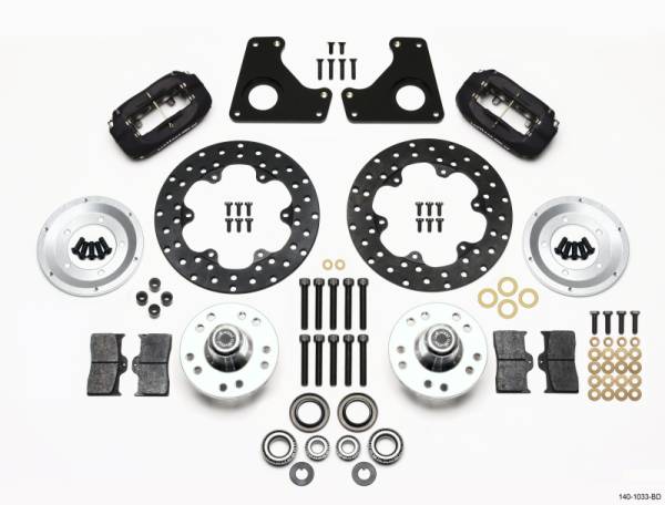 Wilwood - Wilwood 140-1033-BD Wilwood Forged Dynalite Front Drag Kit Drilled Rotor 79-87 GM G Body