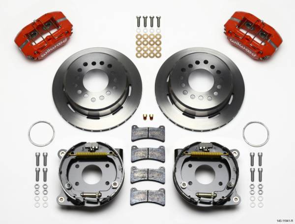 Wilwood - Wilwood 140-11941-R Wilwood Dynapro Low-Profile 11.00in P-Brake Kit - Red AMC 71-74 2.60in Offset