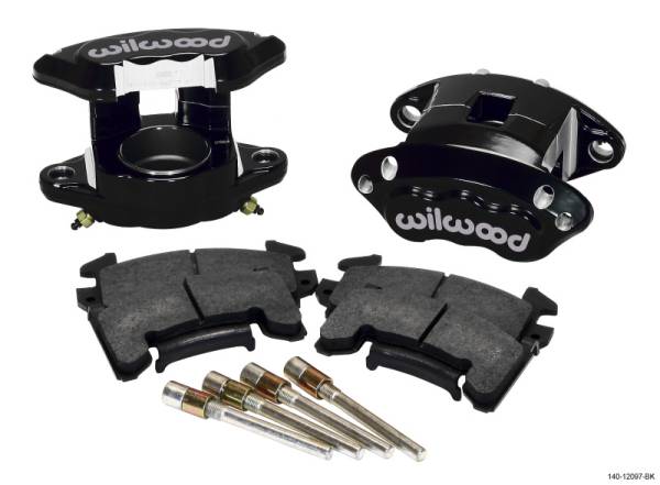 Wilwood - Wilwood 140-12097-BK Wilwood D154 Front Caliper Kit - Black 2.50in Piston 1.04in Rotor