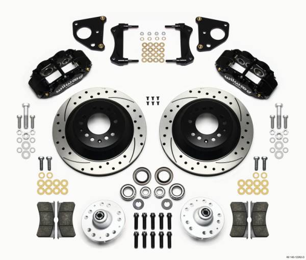 Wilwood - Wilwood 140-12282-D Wilwood Narrow Superlite 6R Front Hub & 1PC Rtr Kit 12.88in Drilled 62-72 CDP B & E Body-Drum