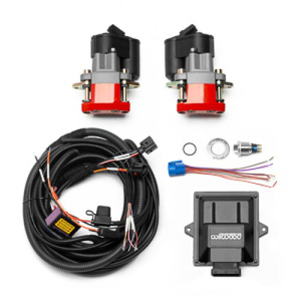 Wilwood - Wilwood 140-18030-RD Wilwood Electronic Parking Brake Rear Retrofit Kit w/ Switch Harness - Red Powder Coat Caliper