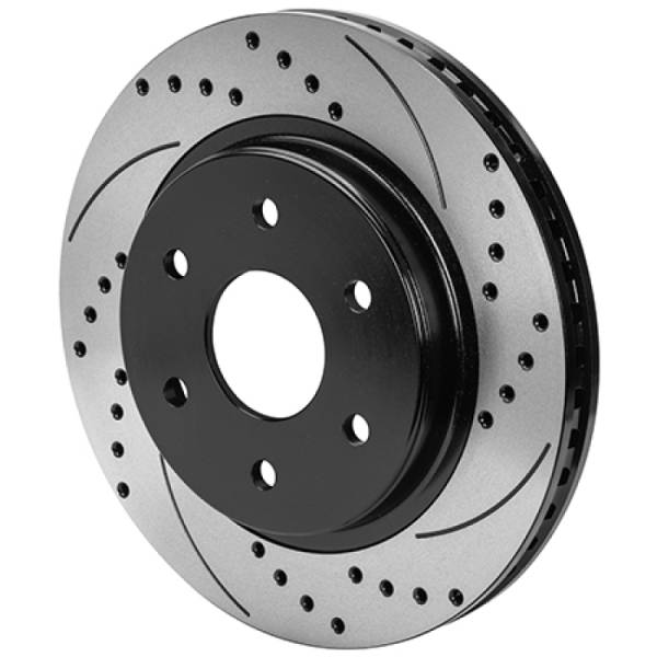 Wilwood - Wilwood 160-16718-BK Wilwood 6x5.315 SRP Drilled and Slotted Performance Rotor & Hat L/H - Black
