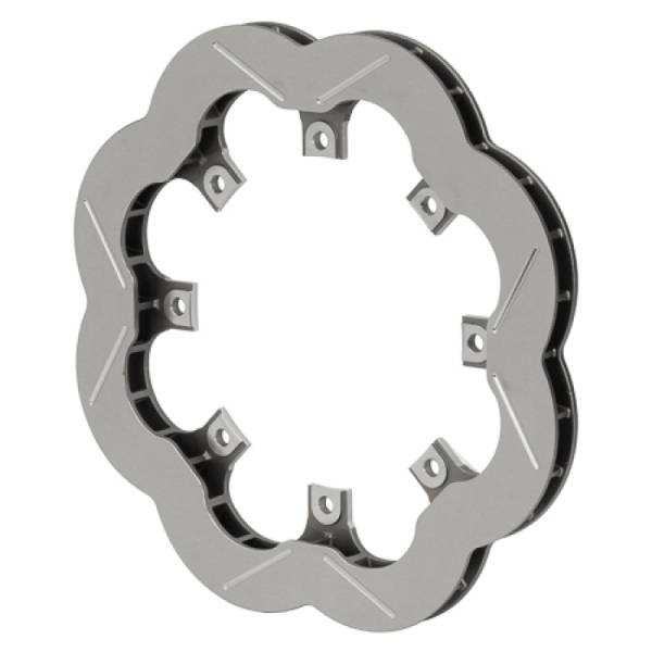 Wilwood - Wilwood 160-17781 Wilwood Super Alloy Scalloped Slotted Rotor 11.75in Dia - 0.81in Width - 32 Vane - 8x7in Bolt Circle
