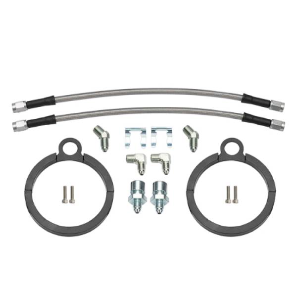 Wilwood - Wilwood 220-17289 Wilwood Flexline Kit 12 inch -3 3/8-24 IF 1/8-27 NPT 90 Degree
