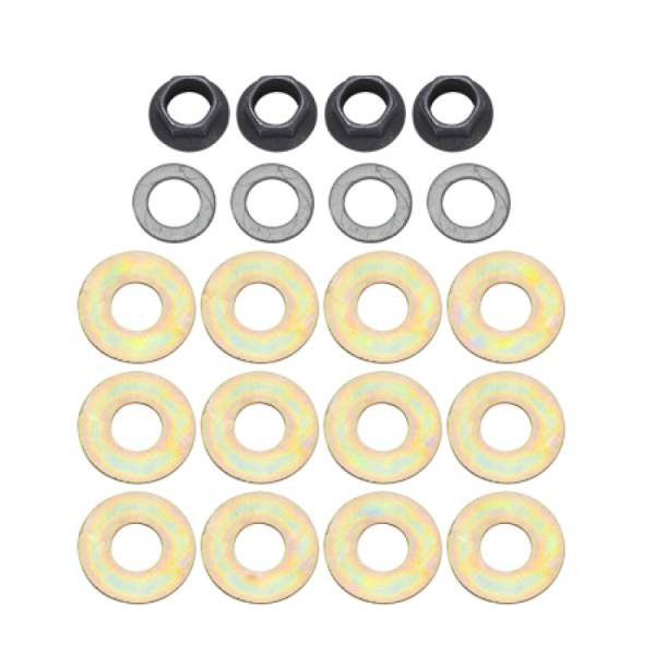 Wilwood - Wilwood 230-17762 Wilwood Bolt Kit - 3/8-24 - 4 Pack (Nut, Washer, Shims)