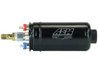 Air & Fuel - Fuel Pumps - AEM - AEM 400LPH High Pressure Inline Fuel Pump - M18x1.5 Female Inlet to M12x1.5 Male Outlet