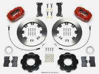 Wilwood Forged Dynalite Front Hat Kit 12.19in Red 2016-Up Mazda MX5 Miata w/ Lines