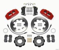 Wilwood Dynapro 6 Front Hat Kit 12.19in Red 2012 Fiat 500 w/ Lines