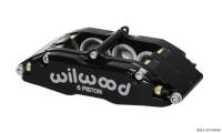 Wilwood Caliper-BNSL6-LH-Black 1.62/1.12/1.12in Pistons 1.10in Disc