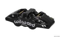 Wilwood Caliper-Aero6-L/H - Black 1.62/1.12/1.12in Pistons 1.25in Disc