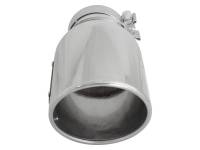 aFe - aFe MACH Force-XP 304 SS Right Side Single Wall Polished Exhaust Tip 4in Inlet x 6in Outlet x 12in L - Image 3
