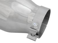aFe - aFe MACH Force-XP 304 SS Right Side Single Wall Polished Exhaust Tip 4in Inlet x 6in Outlet x 12in L - Image 5