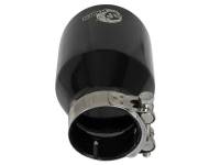 aFe - aFe MACH Force-Xp 409 SS Clamp-On Exhaust Tip 2.5in. Inlet / 4in. Outlet / 6in. L - Black - Image 4