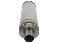 aFe - aFe MACH Force-Xp 409 SS Muffler 2.5in Center/Center 18in L x 6in Dia - Round Body - Image 3