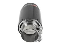 aFe - aFe MACH Force-Xp 409 SS Clamp-On Exhaust Tip 2.5in. Inlet / 4in. Outlet / 7in. L - Carbon - Image 5