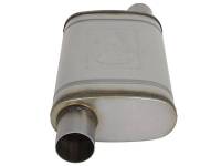 aFe - aFe MACH Force-Xp 409 SS Muffler 2.5in Offset Inlet/2.5in Offset Outlet 14in L x 9in W x 4in H Body - Image 3