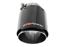 aFe - aFe MACH Force-Xp 409 SS Clamp-On Exhaust Tip 2.5in. Inlet / 4in. Outlet / 7in. L - Carbon - Image 4
