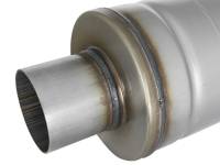 aFe - aFe MACH Force-Xp 409 SS Muffler 3in Center/Center 14in L x 6in Dia - Round Body - Image 2