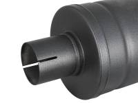 aFe - aFe MACH Force-Xp 409 SS Muffler w/ Black finish 2-1/2in Inlet & Oulet 14in x 16in Diameter - Image 2
