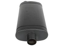 aFe - aFe MACH Force-Xp 409 SS Muffler w/ Black Finish 3in Center/Offset 22in L x 11in x 5in - Oval Body - Image 2