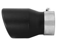 aFe - aFe MACH Force-XP 409 SS Single Wall Universal Clamp On Exhaust Tip - Black - Image 4