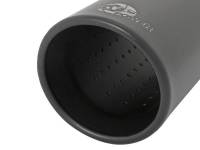 aFe - aFe MACH Force-Xp 409 Stainless Steel Clamp-on Exhaust Tip 3in Inlet 4in Outlet - Black - Image 2