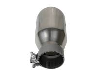 aFe - aFe MACH Force-Xp Univ 304 SS Double-Wall Clamp-On Exhaust Tip - Polished - 3in Inlet - 4.5in Outlet - Image 4
