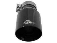 aFe - aFe MACH Force-Xp Univ 304 SS Double-Wall Clamp-On Exhaust Tip - Black - 3in Inlet - 4.5in Outlet - Image 3