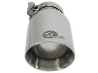 aFe - aFe MACH Force-Xp Universal 304 SS Single-Wall Clamp-On Exhaust Tip - Polished - Image 2