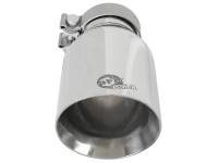 aFe - aFe MACH Force-Xp Univ 304 SS Double-Wall Clamp-On Exhaust Tip - Polished - 3in Inlet - 4.5in Outlet - Image 3