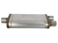 aFe - aFe MACHForce XP SS Muffler 2.5in Center Inlet / 2.5in Dual Outlets 18in L x 9in W x 4in H Body - Image 3