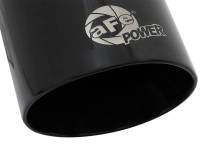 aFe - aFe MACH Force-Xp Universal 409 SS Single-Wall Clamp-On Exhaust Tip - Black - Image 4