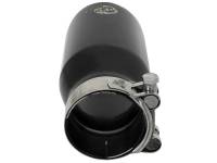 aFe - aFe MACH Force-Xp Universal 409 SS Single-Wall Clamp-On Exhaust Tip - Black - Image 5