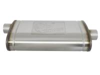 aFe - aFe MACHForce XP SS Muffler 3in Center Inlet / 3in Offset Outlet 22in L x 11n W x 6in H Body - Image 3