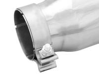aFe - aFe MACHForce-XP 304 Stainless Steel Polished Exhaust Tip 3.5in x 4.5in Out x 12in L Clamp-On - Image 2