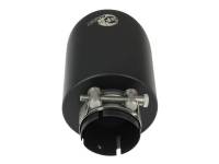 aFe - aFe Takeda 304 SS Clamp-On Exhaust Tip 2.5in. Inlet / 4.5in. Outlet / 7in. L - Black - Image 9
