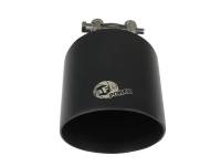 aFe - aFe Takeda 304 SS Clamp-On Exhaust Tip 2.5in. Inlet / 4.5in. Outlet / 7in. L - Black - Image 7