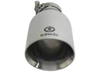 aFe - aFe Takeda 304 Stainless Steel Clamp-On Exhaust Tip 2.5in. Inlet / 4.5in. Outlet / 9in. L - Polished - Image 7