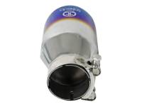 aFe - aFe Takeda 304 Stainless Steel Clamp-On Exhaust Tip 2.5in Inlet / 4in Outlet - Blue Flame - Image 5
