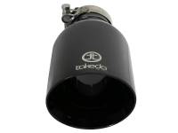aFe - aFe Takeda 409 SS Clamp-On Exhaust Tip 2.5in. Inlet / 4.5in. Outlet / 9in. L - Black - Image 3