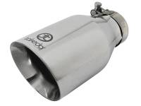 aFe - aFe Takeda 304 Stainless Steel Clamp-On Exhaust Tip 2.5in. Inlet / 4.5in. Outlet / 9in. L - Polished - Image 2