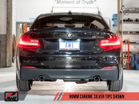 AWE Tuning - AWE Tuning BMW F22 M235i / M240i Touring Edition Axle-Back Exhaust - Chrome Silver Tips (90mm) - Image 9