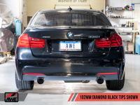 AWE Tuning - AWE Tuning BMW F3X 335i/435i Touring Edition Axle-Back Exhaust - Diamond Black Tips (102mm) - Image 8