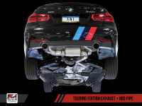 AWE Tuning - AWE Tuning BMW F3X 340i Touring Edition Axle-Back Exhaust - Chrome Silver Tips (90mm) - Image 6