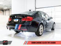 AWE Tuning - AWE Tuning BMW F3X 340i Touring Edition Axle-Back Exhaust - Chrome Silver Tips (90mm) - Image 7