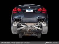AWE Tuning - AWE Tuning BMW F10 M5 Touring Edition Axle-Back Exhaust Chrome Silver Tips - Image 2