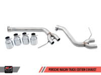 Exhaust - Axle-Back Kits - AWE Tuning - AWE Tuning Porsche Macan Track Edition Exhaust System - Diamond Black 102mm Tips